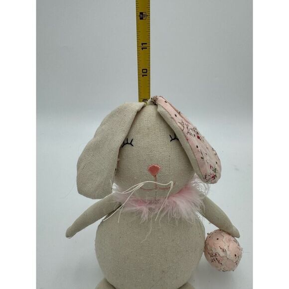Kid's Bunny Rabbit Cuddly Facial Adorable Soft Easter Bunny Plush Toy Off-White - Picture 7 of 7